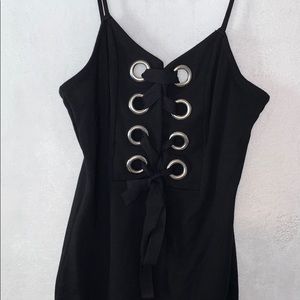 LITTLE BLACK DRESS Lace up